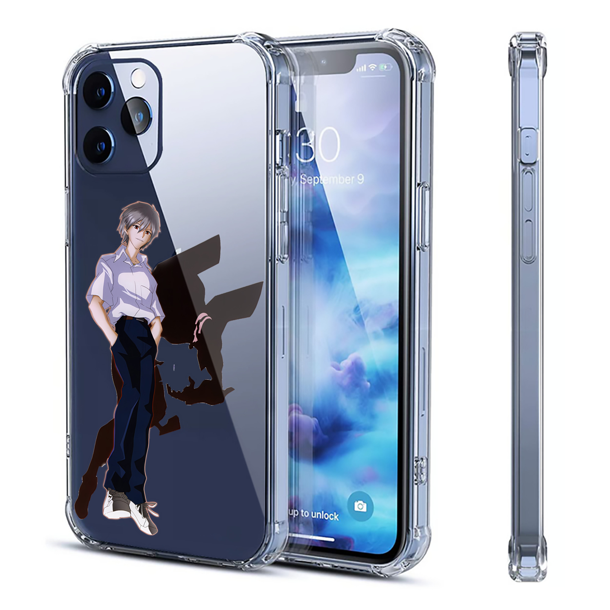 （画像用） EVA 新世紀エヴァンゲリオン 【iPhone 12シリーズ対応】透明スマホケース（クリアソフトケース）
